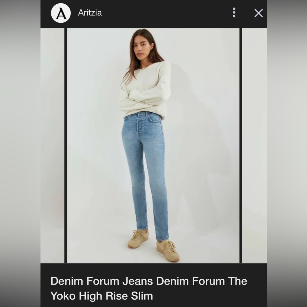 Denim Forum - The Yoko High Rise Slim Fit